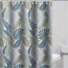 1 ST 180*180cm 100% Polyester Doek Douchegordijn Blokkerend Gordijn Waterdicht Schimmelwerend Schaduwvrij Ponsen Badkamer Droog En Nat Scheiding Thuis Badkamer Decor Zomer Badkamer Accessoires