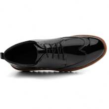 Kit Oxford Masculino Sapato Social Envernizado Sola Tratorada Amarração Palmilha Confort Brinde 37 Ao 46 + Carteira E Cinto