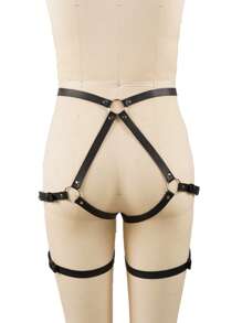 1pc Damesmode Pu leren riem Gotische stijl Dames dijbeenriem Valentijnsdag cadeau Shapewear riem Accessoires voor koppels op een avondje uit Sexy lingerie accessoires