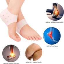 1pc Unisex Silicone Heel Protector, Softens Calluses, Moisturizes & Supports Heel, Foot-Care Essential! Heel Sleeve, Anti-Friction, Moisturizing, Callus Removal, Loved By Both Men & Women