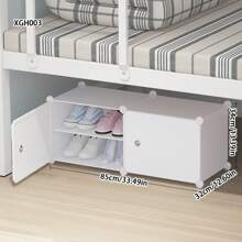 多层简易鞋架经济型家用/宿舍鞋子收纳柜容量大节省空间防尘入口鞋子收纳架 - 白色 - 查看 8