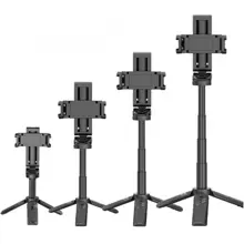 Mini bastone per selfie con treppiede, luce e telecomando, treppiede da viaggio estensibile con supporto per telefono cellulare, treppiede pieghevole tascabile per registrazione video su telefono, compatibile con , Android e tutti gli altri dispositivi, per vacanze estive, viaggi, attività all'aperto, live streaming