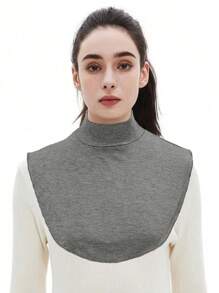1 pieza Bufanda informal desmontable de protección solar de unicolor de moda para mujeres
