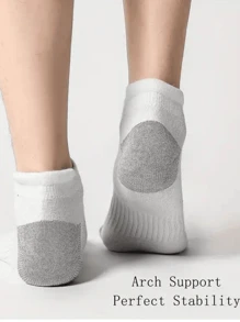 5 双男士中筒袜，高弹柔软透气休闲袜，适合男女日常穿着，简约舒适的中筒袜，时尚短袜 - 彩色 - 查看 11