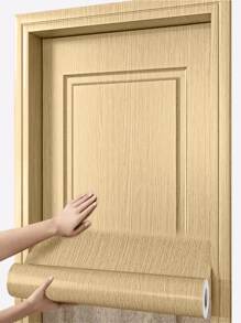 1 卷木纹接触纸，即撕即贴壁纸，适用于墙壁、橱柜、桌子、椅子、房间，橱柜和抽屉接触纸