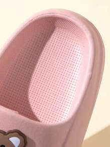 A Pair Of Beautiful And Comfortable, Cute And Versatile, Lightweight And Breathable, With Cartoon Patterns Suitable For Summer Soft Soled Open Toed Children's Slippers - Baby Pink - View 6