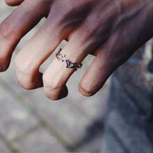 1pc Vintage Fashion Open Ring, Unique Personalized Midi Ring, Unisex Design