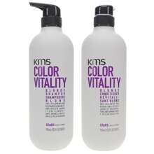 KMS Color Vitality Blonde Shampoo 25.3 Oz & Color Vitality Blonde Conditioner 25.3 Oz Combo Pack