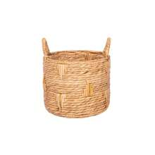 12" Round Bulrush Basket Planter – Stylish Woven Decorative Pot For Indoor Or Outdoor Plants, Ideal For Home Décor - 1 - View 4
