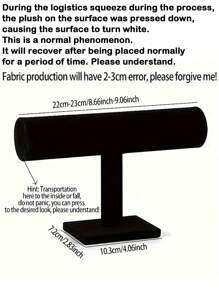 1 szt. Elegancki, czarny, aksamitny stojak na bransoletki w kształcie litery T – stojak na biżuterię na stół, prezent na Dzień Matki, odpowiedni do gablot sklepowych, nie wymaga prądu, solidna plastikowa podstawa, idealny do naszyjników, bransoletek i zegarków, aksamitny stojak na zegarki, miękka aksamitna powierzchnia dla kobiet, wielofunkcyjny organizer na biurko, nieelektryczny – odpowiedni do innych typów instalacji. Eliptyczna torba na biżuterię, dekoracja pokoju, torby, kosmetyczka, toaletka, podróż, kosmetyczka, niezbędne rzeczy w podróży, organizer, przechowywanie, niezbędne rzeczy w podróży, organizer na makijaż, kosmetyczki, organizer na makijaż, organizer, kosmetyczka, organizer na biurko, kosmetyczka, kosmetyczka, organizer na makijaż, akcesoria toaletowe, kosmetyczka, kosmetyczki, pudełko na biżuterię, saszetka, uchwyt na pędzle do makijażu, uchwyt na pędzle, organizer na perfumy, torebka saszetka, prezenty dla kobiet, Boże Narodzenie Prezenty, Pomysły na prezenty dla kobi