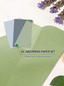 100pcs Lavender Oil-Absorbing Paper, Refreshing And Oil-Absorbing Face, Oil-Controlled Face Makeup Portable Oil-Absorbing Paper