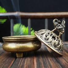 1pc Elegant Auspicious Elephant Metal Incense Burner - Fragrance-Free, Zen Aromatherapy Diffuser, Beautifully Designed For Home And Room Decor, Home Fragrance Gift, Holiday Decoration Gifts Birthday Graduation
