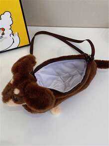 New Fashion Versatile Cute Dog Graphic Outdoor Travel Commute Multifunctional Power Bank Coin Purse Decor Women Shoulder/Crossbody Bag