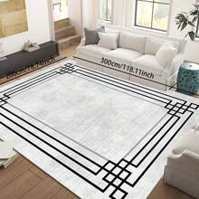 [700g/㎡ 水晶天鹅绒] 1 块现代奢华几何地毯，可机洗，防褪色，防滑，适合节日和任何空间，包括酒店、办公室、沙发、床边、厨房、洗衣房、走廊、门廊、入口、楼梯母亲节 - 彩色 - 查看 30