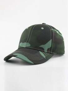 1pc Unisex Multicolor Camouflage Casual Fashion Sun Visor Cap, Suitable For Daily Outdoor/Street Wear