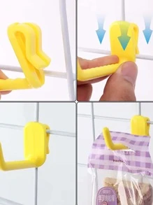 10pcs Plastic Hooks, Suitable For Metal Wire Mesh Panels, Grid Walls, Display Walls, Space-Saving Tool Storage Racks, Easy To Install, Reusable, Ideal For Home And Office Decor, Supermarkets, Jewelry Displays, Great For Birthday, Graduation, Home Decor, Back To School, Room Decor, And School Supplies - 10 Pcs - View 7