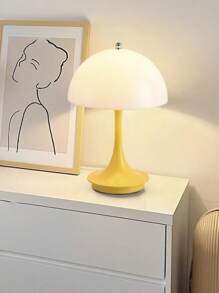 LED Orange Home Decorative Table Lamp For Bedroom, Living Room, Birthday Gift, Restaurant, Office Decorative Lighting, Touch 3 Colours Light Change, Rechargeable Outdoor Camping, Easy To Carry.