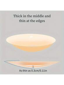 10 wielokrotnego użytku bezszwowych silikonowych osłonek na sutki - niewidoczne, samoprzylepne, antywypukłe nakładki na piersi dla kobiet - wygodne, oddychające i łatwe do czyszczenia akcesoria do biustonosza (2/10 szt.)