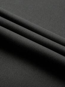 Men's Casual Solid Color Polo Shirt, Minimalist Fashion For Everyday Wear