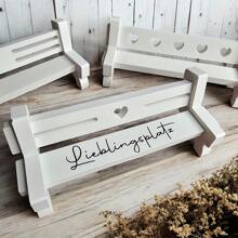 7pcs Park Bench Casting Gypsum Clay Silicone Mold