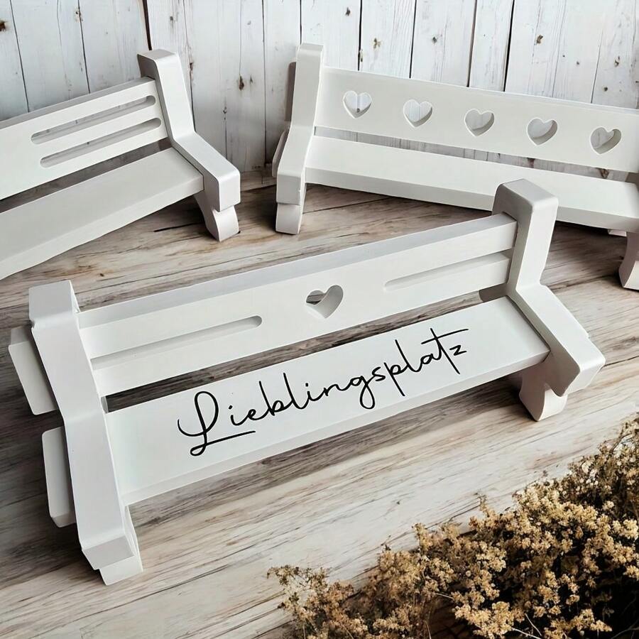 7pcs Park Bench Casting Gypsum Clay Silicone Mold