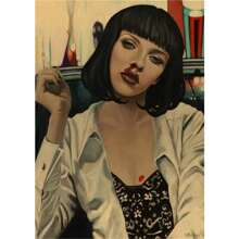 1pc Pop Wall Arts Posters Classical Movie Uma Thurman Posters Canvas Printing Home Living Room Bedroom Bar Decoration Unframed - Multicolor - View 15