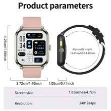 GUHUAVMI 2024 Fashion Small Fresh Smart Watch Series 9 For Men Women 1.85''Touch Screen Smartwatch Wireless Call Fitness GPS Tracker 100+Sports Mode IP68 Waterproof Heart Rate Sleep Monitor Pedometer Telephone Music For Android Ios Phones Digital Watch For Women,Best Gifts