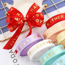 5 Yards/Lot 16mm Size Mother's Day Ribbon Stain Stripes,Bow Cap Accessories Party Gift Wrap DIY Handmade