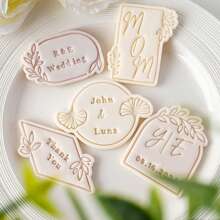 1set DIY Mini Letter Number Font Set Alphabet A-Z Letter Number Symbol Signature Stamp Fondant Cookie DIY Printing Embossing Mold Biscuits Cutter Cake Baking Tool Accessories For Birthday Mother's Day Bridal Shower Wedding Party Favor Supplies