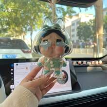 1pc For Labubu Monster Series Statue, Crying Doll, Doll Protective Case, Transparent Anti-Dust Cover, Transparent Display Case With Security Lock - Doll Not Included