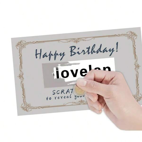 20/30 Sets Of Scratch Off Cards And Stickers - Surprise Birthday Gift Cards, Romantic Love, Wedding Anniversary, Greeting Cards, Creative DIY Gift Cards, Holiday Supplies - Reveals Your Wishes, Suitable For Birthdays (Includes Cards And Scratch-Off Film)