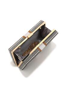 Letter Dollar Design Rhinestones Women Evening Bags Flap Design Fashion Ladies Clutch Bags Party Prom Dinner Event Box Glitter Purse With Chain Shoulder Diamods Gift Bags