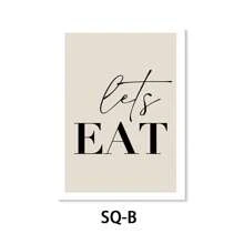 1pc,Bon Appetit,Lets Eat Dining Wall Art,Vibrant And Fashionable Interesting Short Sentences Kitchen Decor Room,Boho Style Aesthetic,Vintage Poster Canvas Print, Minimalism Canvas Painting, Suitable For Home Decoration, Bar Cart,Cafe, Patio,Club, Music Room,Birthday Gift,Living Room, Bedroom, Living Room, Home Office, Kitchen,Bathroom Decoration, The Perfect Gift For Your Friends,Wall Decoration Gift 20*28 Inch, Unframed