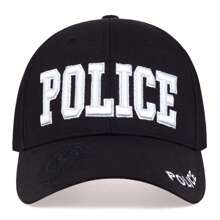 1pc Men's POLICE Embroidered Baseball Cap, Adjustable Sun Protection Casual Hat For Outdoor Sports, Spring/Autumn Travel, Beach, Party - Multicolor - View 5