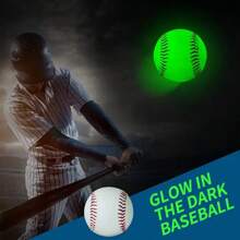 Official Size 9-Inch 5OZ Luminous Baseball PU Leather Material Can Emit Light, Suitable For Day And Night Games, As Well As Training Gifts For Fans, Games, And Weight Bars