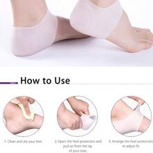 1pc Unisex Silicone Heel Protector, Softens Calluses, Moisturizes & Supports Heel, Foot-Care Essential! Heel Sleeve, Anti-Friction, Moisturizing, Callus Removal, Loved By Both Men & Women