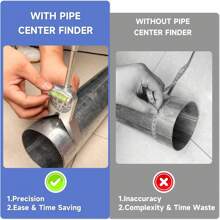 Manual Tube Marker Centering Tool Safety Pipe Center Finder Y-Type 4 Inch Safety Pipe Marker Centering Head Tool - Silver - View 7
