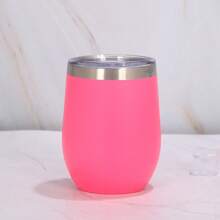 350ml/12oz Stainless Steel Water Bottle With Lid, Vacuum Insulated Egg-Shaped Cup For Hot & Cold Drinks Back To School - Multicolor - View 19