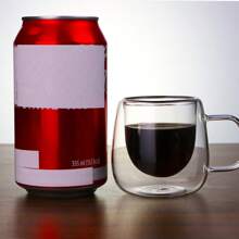 80ml/2.7oz Double-Layer Glass Coffee/Tea Cup With Handle, 1/2/4pcs Transparent Double Wall Glass Cup Set, For Cappuccino, Latte, Milk, Tea, Cold & Hot Beverages, Housewarming Wedding Gift - 80ml/2.7oz - Xem 7