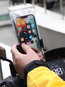 2pcs/SET Waterproof Touch Screen Rainproof Phone Bag - Cycling Phone Case, Rider Specific Rechargeable - Suitable For Cycling,Travel Essential - Multicolor - View 7