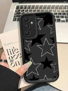 Ốp điện thoại họa tiết ngôi sao tương thích với Samsung Galaxy S25 Ultra/S25 Plus/S25/S24 Ultra/S24 Plus/S24/S23 Ultra/S23 FE/A55/A54/A53/A52/A52S/A51/A50/A50S/A35/A34/A33/A32/A24/A23/A22/A21S/A20/A20S/A15/A14/A13/A12/A10S/A05S/A05/A03S/A03, Chống nước, Chống sốc, Chống trầy xước, Phiên bản quốc tế, không phải phiên bản nội địa. - màu đen - Xem 3