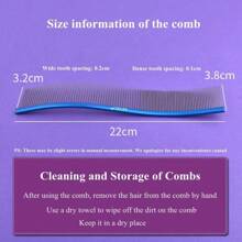 22cm Pet S Type Comb Professional Stainless Steel Pet Grooming Comb Dense Sparse Teeth Dog Cat Cleaning Brush Hair Reemoval Comb