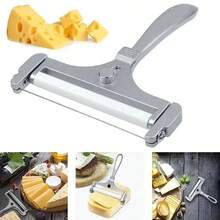 Rebanador de queso de acero inoxidable, cortador de mantequilla de espesor ajustable, herramientas de cocina suaves y semiduro, aparatos para Cheddar, rallador PCZ6 - 1 - Ver 2