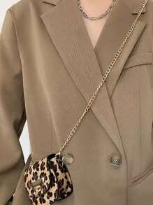 Fashionable Women's Waist Bag, Two Ways Of Wearing, Exquisite Leather Waist Bag With Chain And Belt, Exquisite And Versatile, Suitable For Going Out, Traveling, Daily Use, Placing Cosmetics, Mirrors, Tissues, And Also Suitable For Giving To Family, Friends, Birthday Gifts, Holiday Gifts, It Is The Best Mother's Day Gift, Teacher's Day Gift
