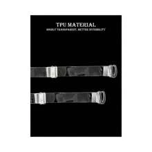 4 件隐形透明胸罩肩带替换件 - 可调节弹性胸罩肩带夹，透明 - 透明 - 查看 7