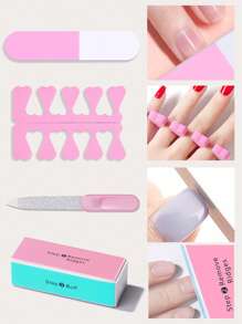 16pcs Nail Art Kit: UV/LED Nail Lamp, Nail Remover, 4-Way Nail Buffer Block, Nail Dust Brush, Push Stick, Polishing Bloc, Cuticle Pusher, Nail Clipper, Finger Separator, Best Gift For Women, Salon & Home DIY Manicure