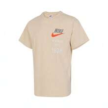 Nike 男式 AS M NSW KNIT LTWT SS TOP NC T恤，针织无领短袖 TFV1400-252 - 棕色 - 查看 1