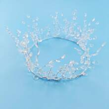 DIY 亚克力水晶皇冠工艺套件 - 新娘头饰，闪光水钻首饰制作套装，适用于婚礼、生日派对、儿童公主