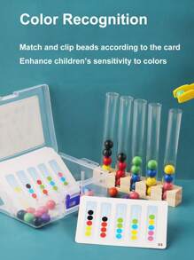1 Box Kids Bead Pinching & Ball Pick Up Sensory Toy, Fine Motor Skill, Logic&Concentration Training Developmental Toy