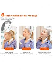 Cuello Masajeador Electrico Instrumento De Masaje Cervical - Blanco - Ver 3